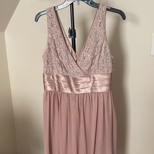 Iridescent Nude Short Formal Dress